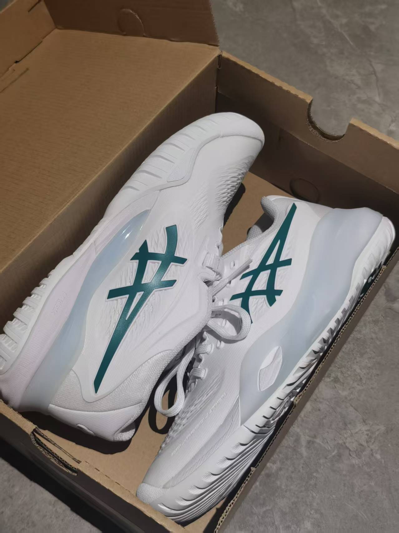 custom review-Asics Gel Resolution X Амортизация Низкий Топ Теннисные Кроссовки Женские Белый Зеленый