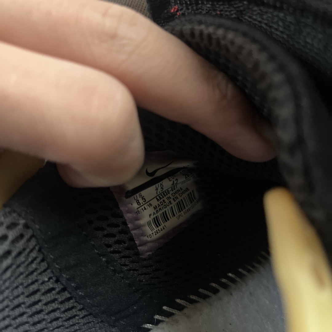 off white presto size tag