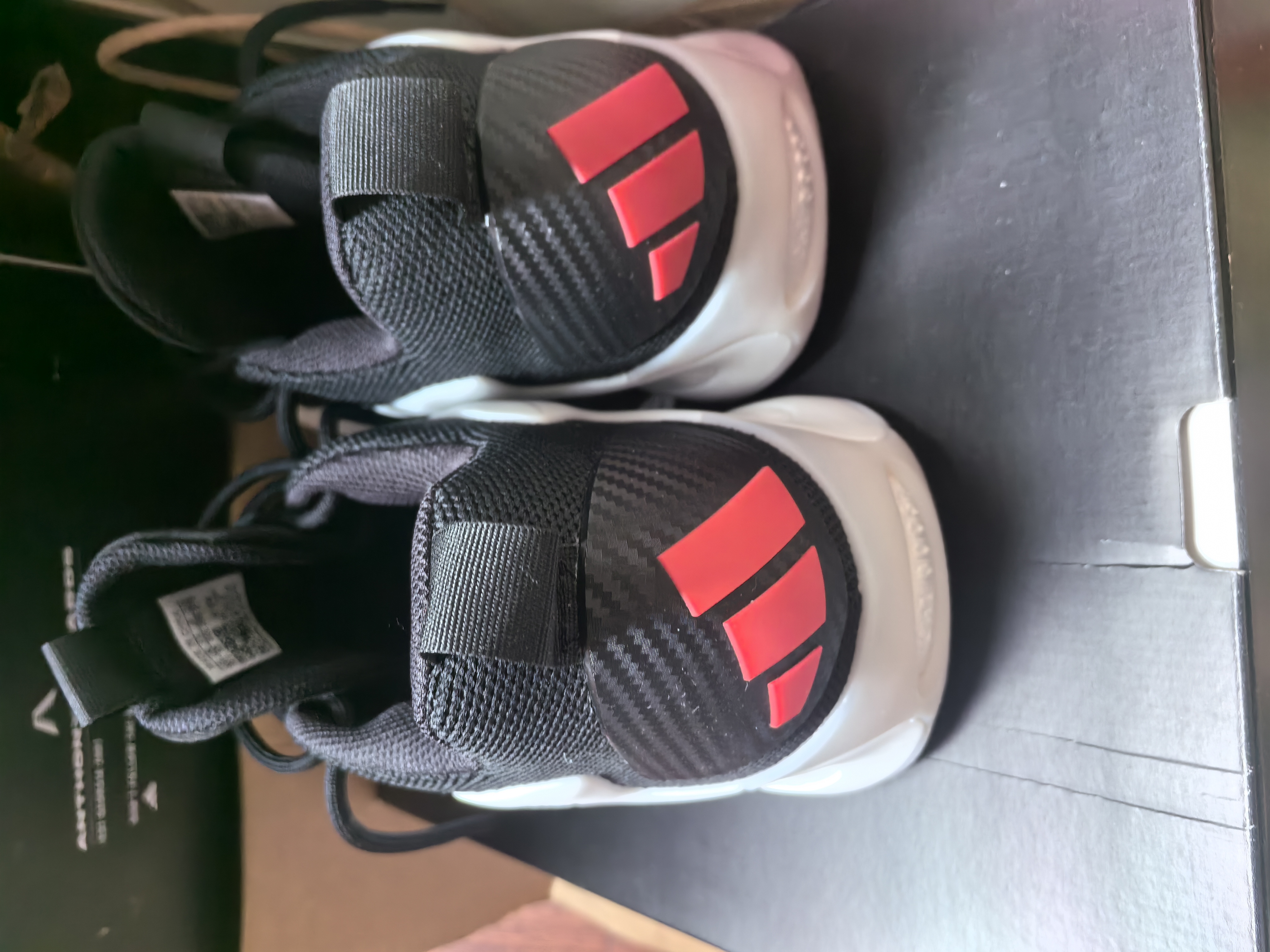 custom review-Adidas Slip-resistant Abrasion-resistant Breathable Low-Top Basketball Shoes Men's White Black Red Adidas Противоскользящие Устойчивые к истиранию Дышащие Низкие Баскетбольные Кроссовки Мужские Белый Черный Красный