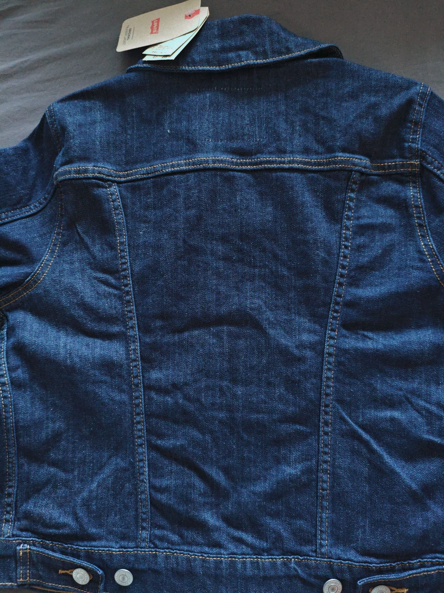 custom review-Levis Джинсовая Куртка Женская Темно-Синяя