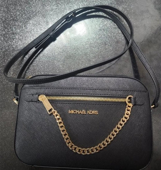 custom review-MICHAEL KORS Jet Set Кожа Коровья кожа Камера Сумка Сумка через плечо Большая Женская Черная