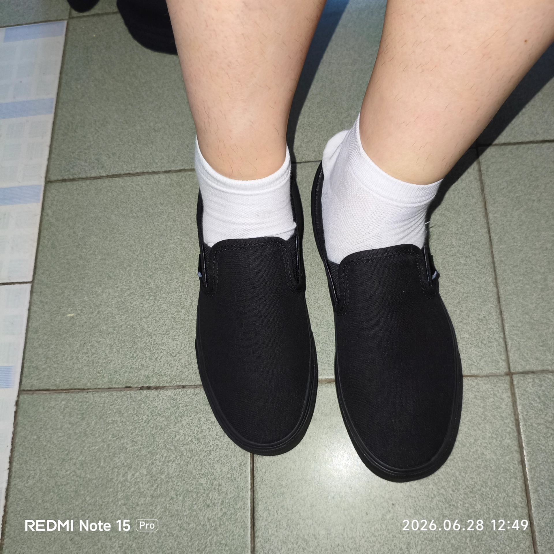 custom review-Vans Slip On Цвет холста Low Топ Скейтборд Обувь Унисекс Черный