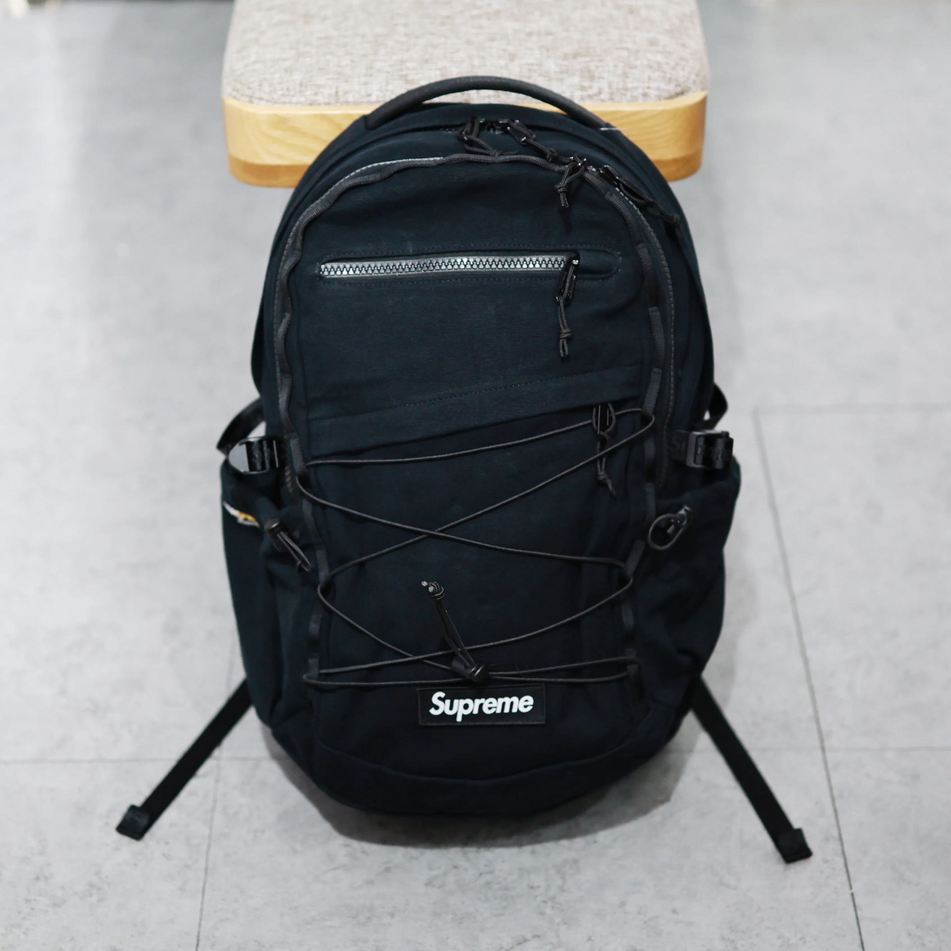 custom review-Supreme Хлопковый Рюкзак Стандартный (Standard) Унисекс Черный